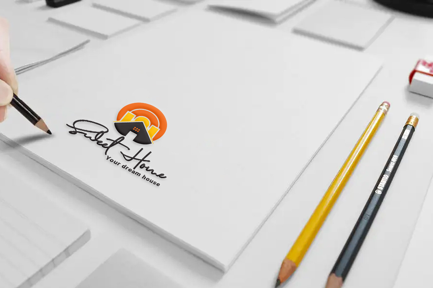 logo brand identity Logo Design adobe illustrator branding  Logotype logos Real estate logo graphic design  ILLUSTRATION 