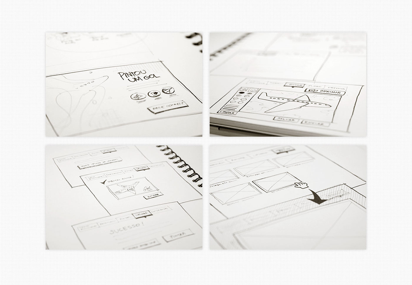 ux Site Map sketches wireframe