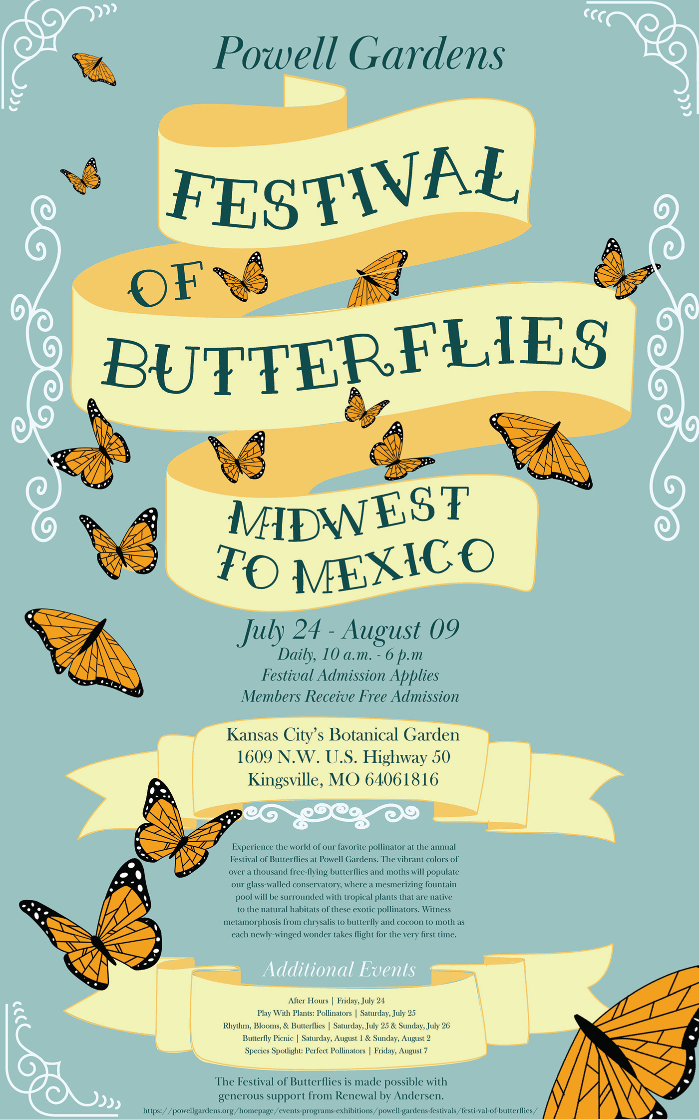 butterflies Poster Design typography   Victorian vintage