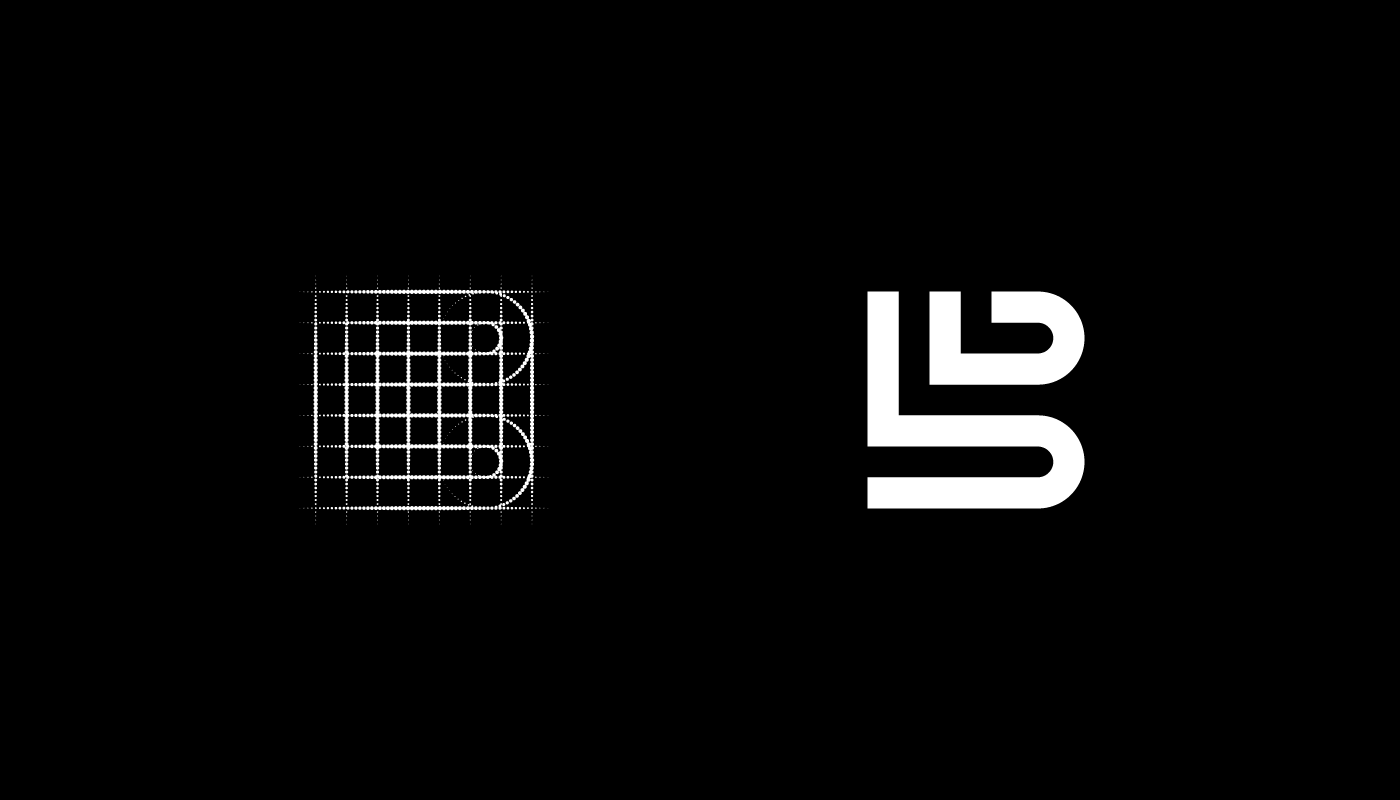 black branding  graphic design  identity letter logo monogram type typography   White