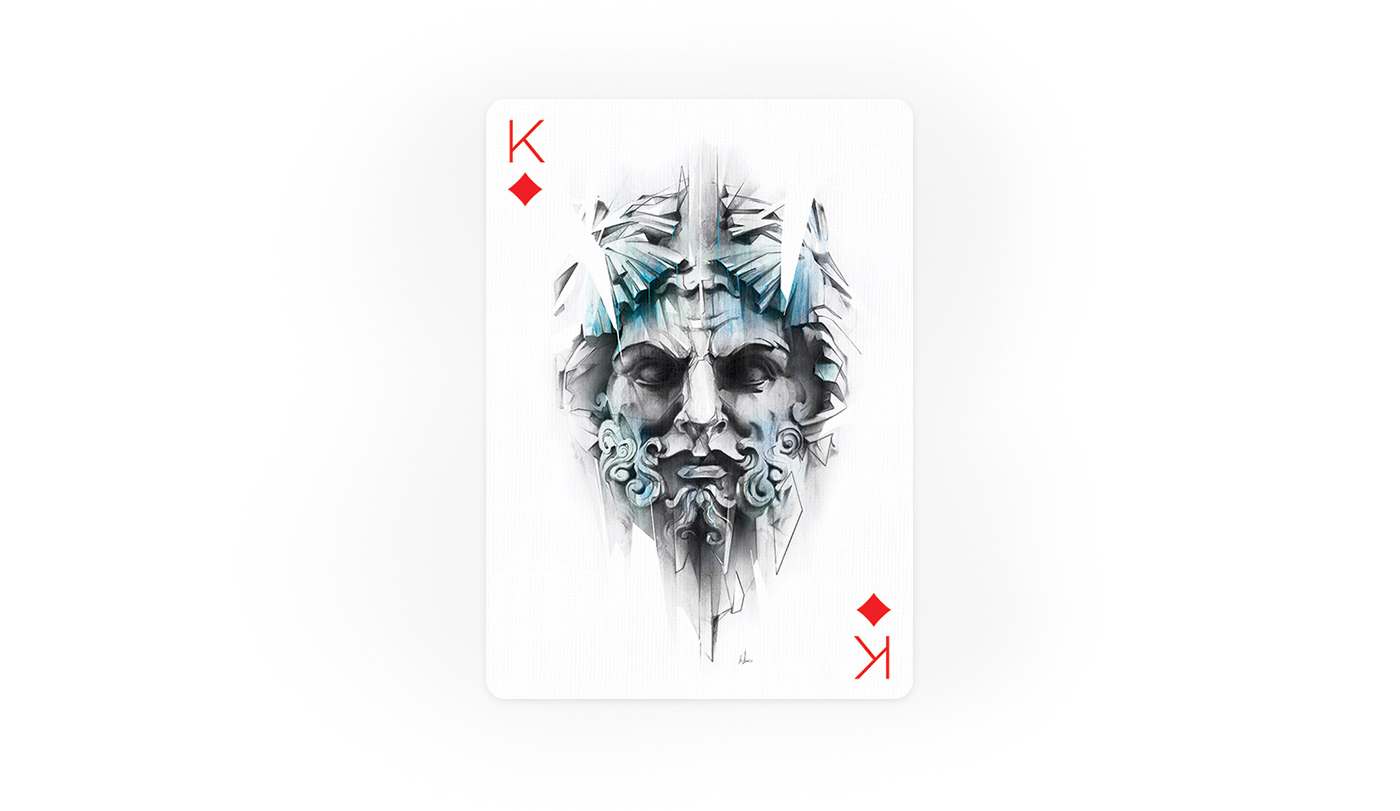 PlayingArts Playingcards kingofdiamonds king statue