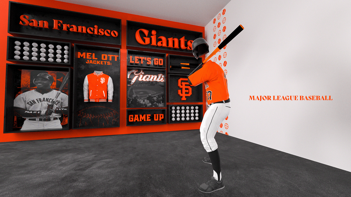 Broadcast Design 3D cinema 4d octane Giants baseball Sports Design drive cbs logo