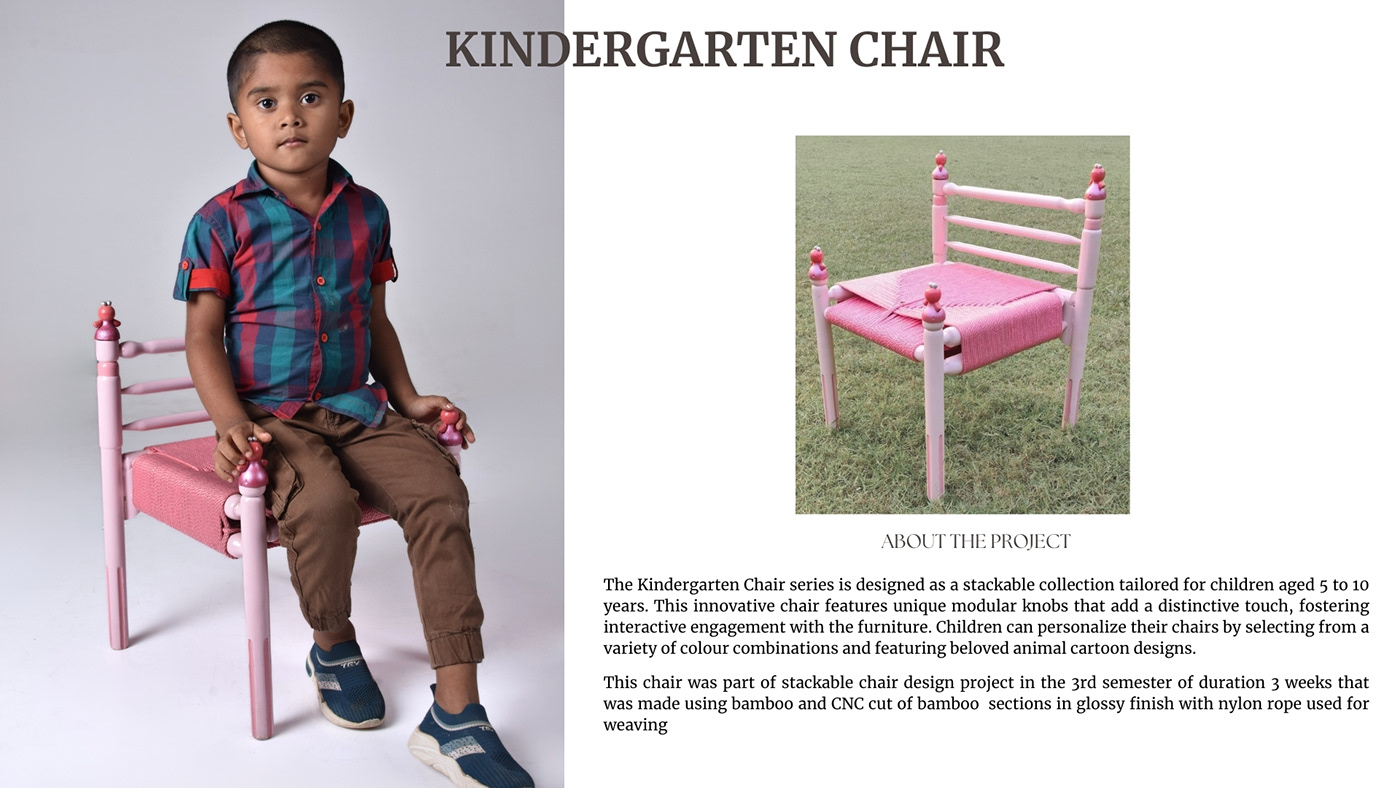 furniture design  modular Bamboochair kidschair stackability