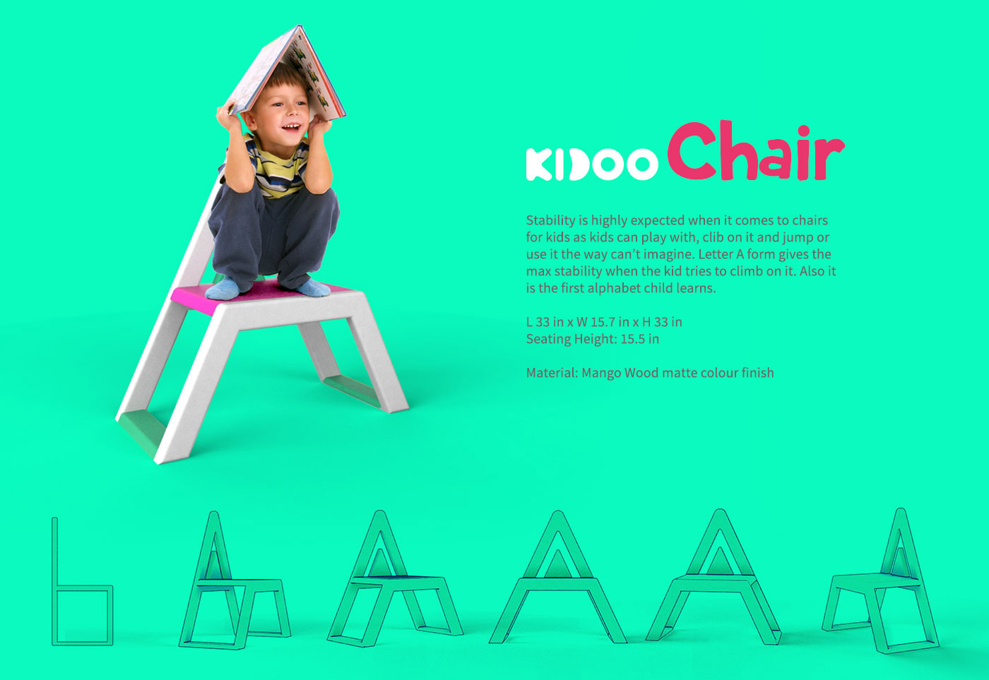 furniture kids Multipurpose 3 in 1 children home Solidworks photoshop keyshot internship