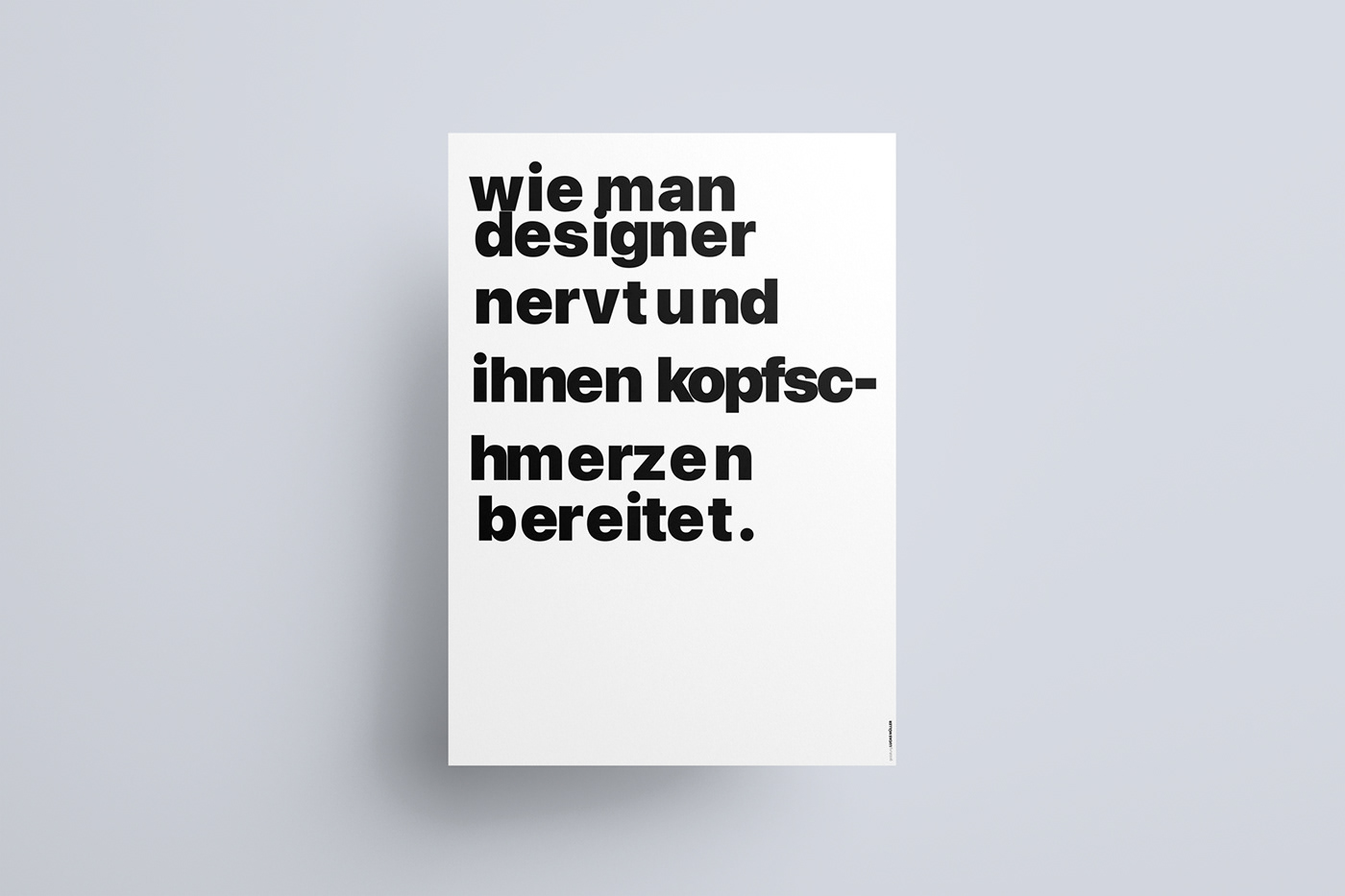 Thinking Poster Design posters Nachdenken
