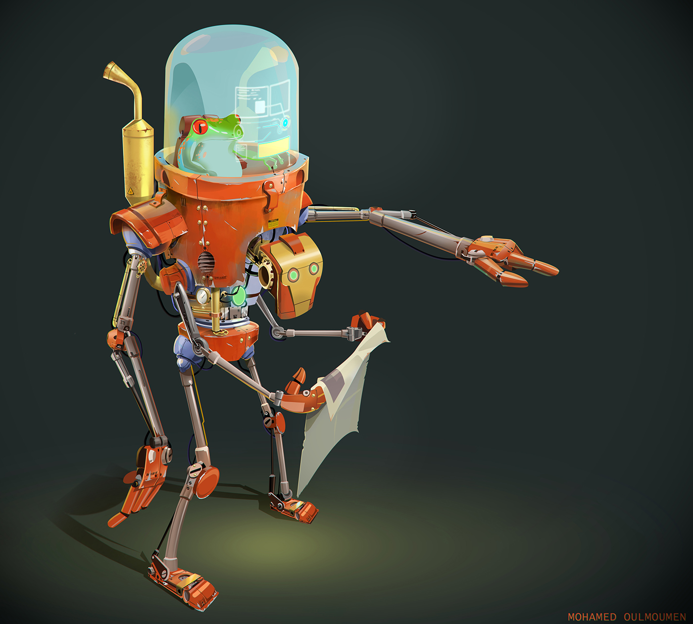 characters deisgn art robot Brainstorm concept art digital 2d