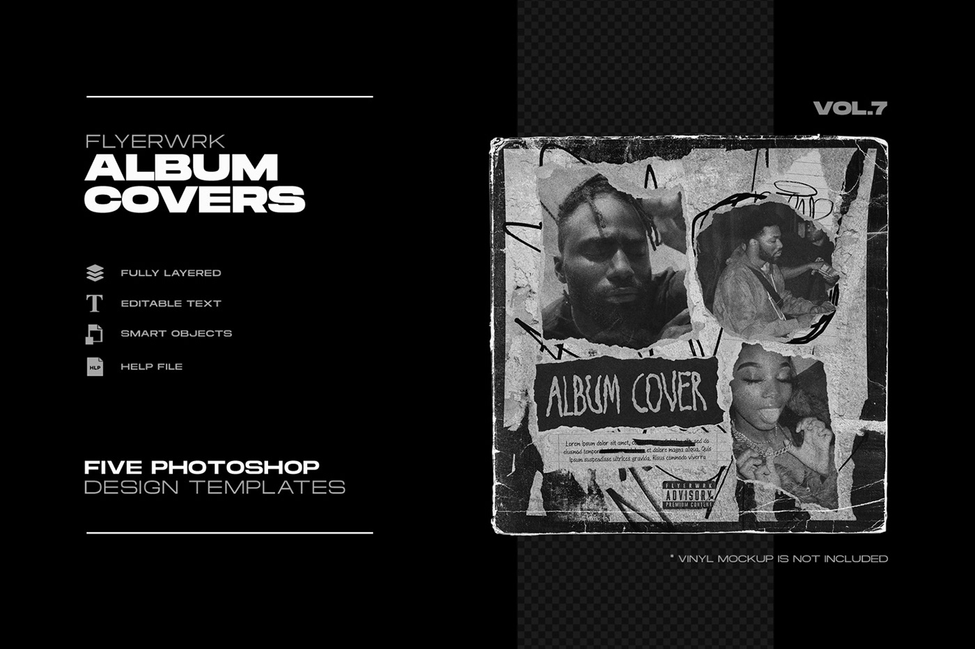 anti design Album cover template photoshop music artist Single Cover Art design