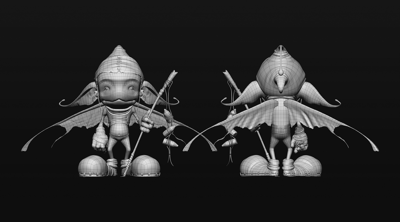 Gnomon pixie Zbrush sculpture 3D art digital Character Magic   Autodesk