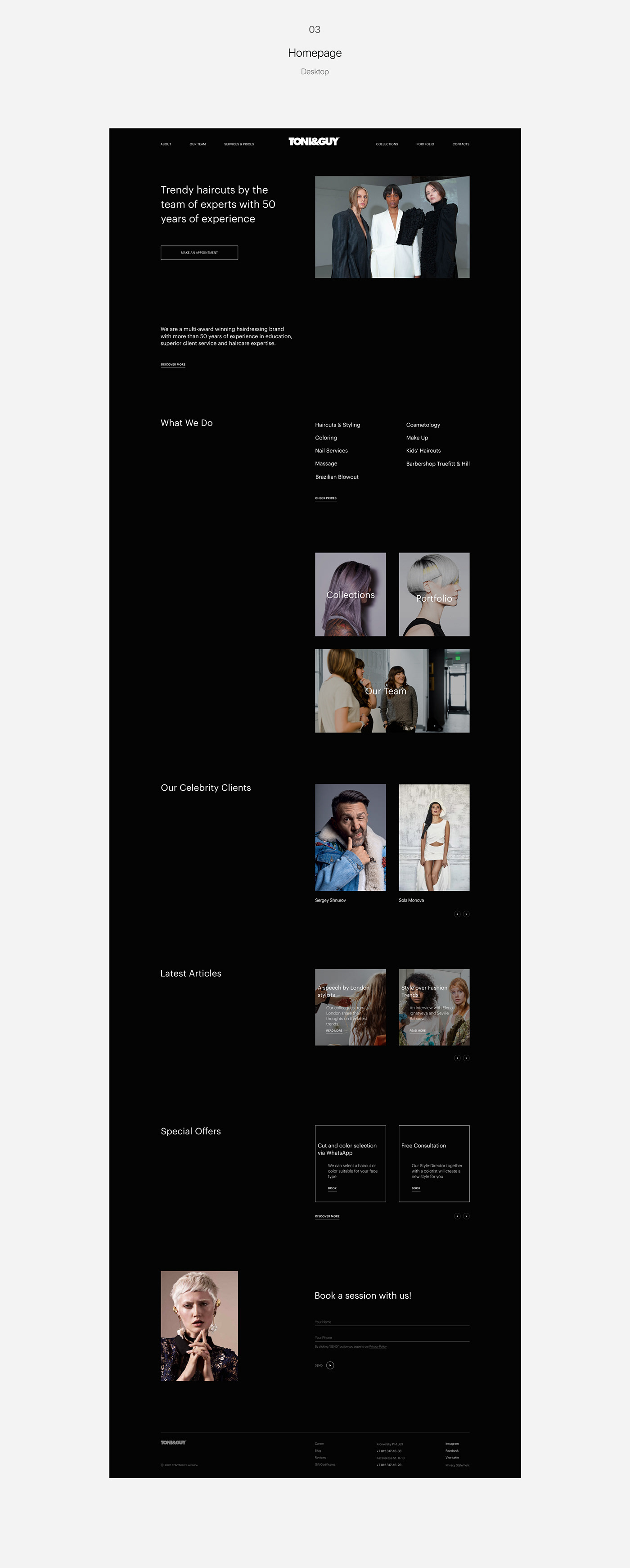 beauty beautysalon Fashion  Minimalism UI ux Web Webdesign