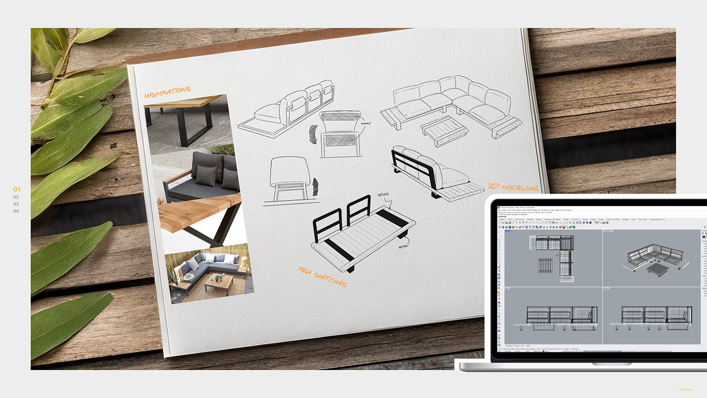 design industrial portfolio product design  Render concept industrial design  furniture product designer 3д