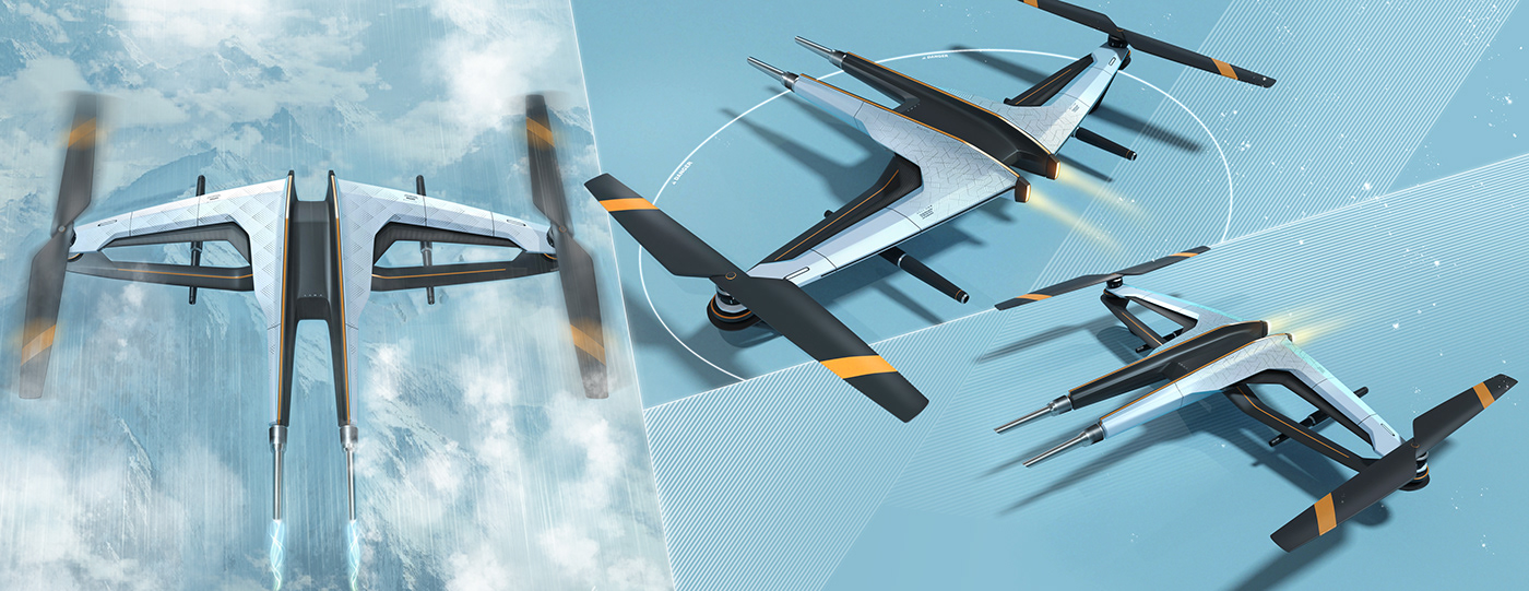 concept art drone industrial design  product design 