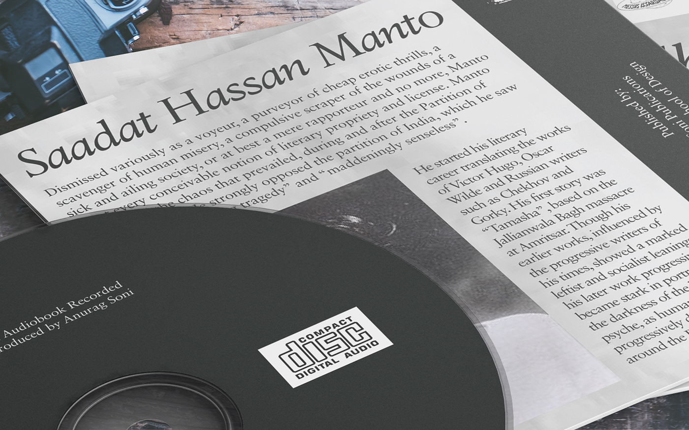 book book cover CD cover experimental Manto modern layout typesetting