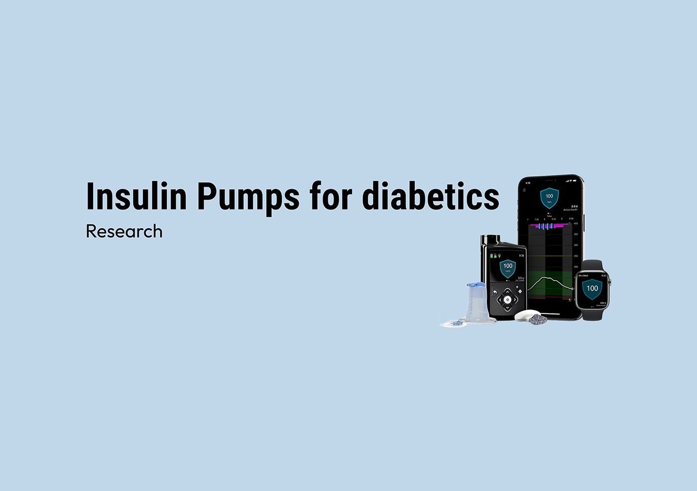 UI/UX Interaction design  insulin pump medical device healthcare