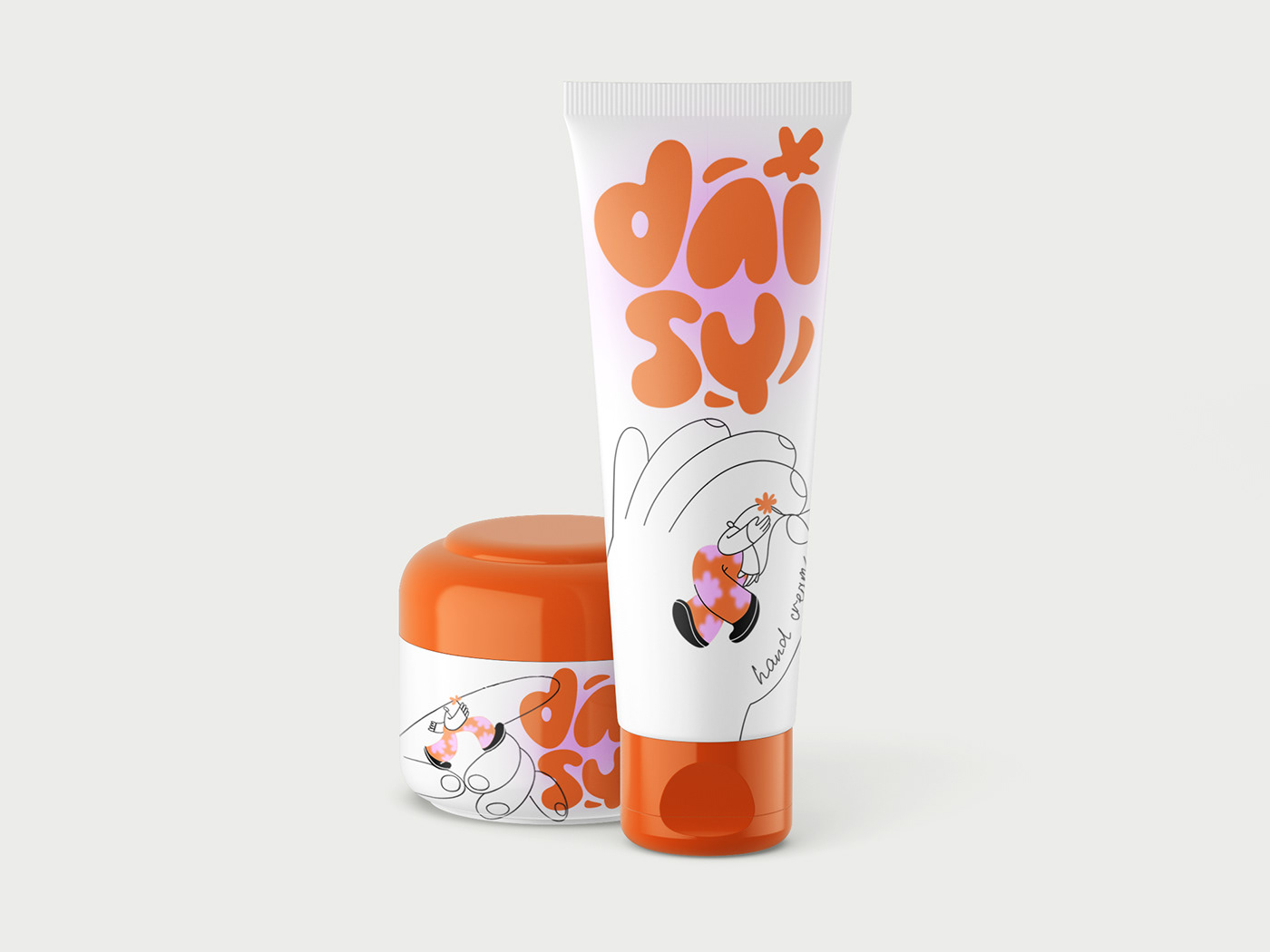 Cosmetic cream beauty Packaging packaging design ILLUSTRATION  Character design  adobe illustrator Logo Design brand identity