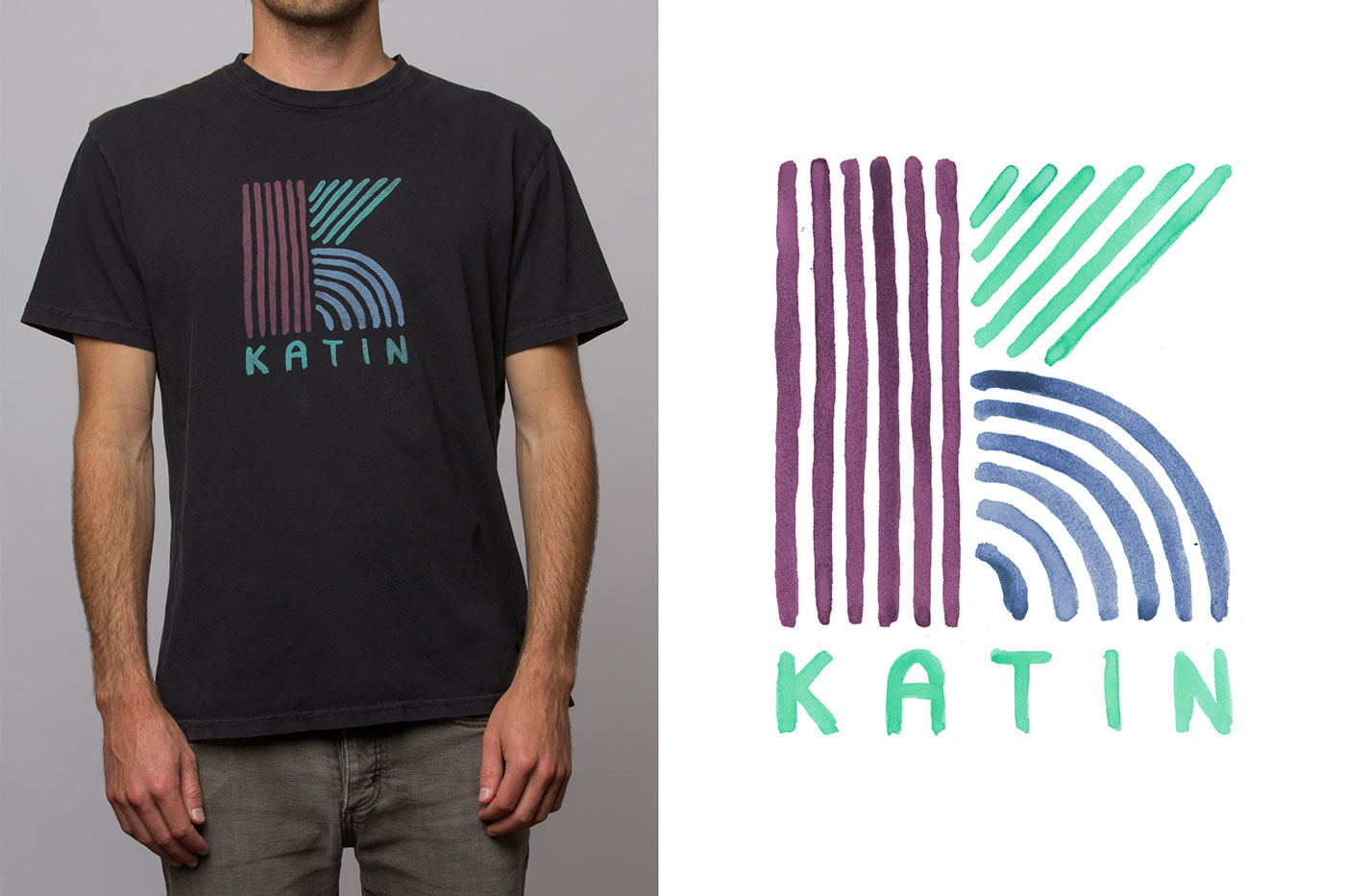 Katin T-Shirt Design Surf California action sports hand drawn Surf Culture surfing shirt design hand crafted apparel Apparel Design