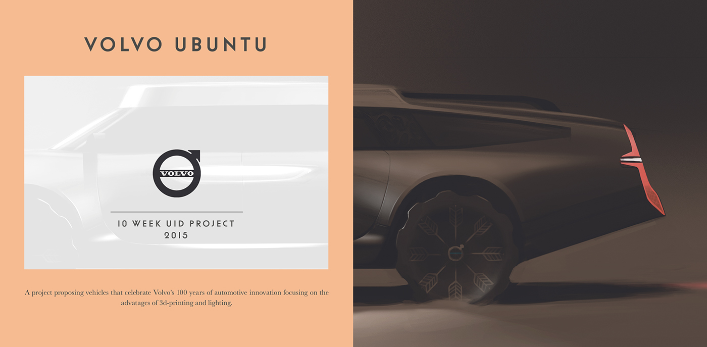 Adobe Portfolio Volvo design automotive   sketch concept