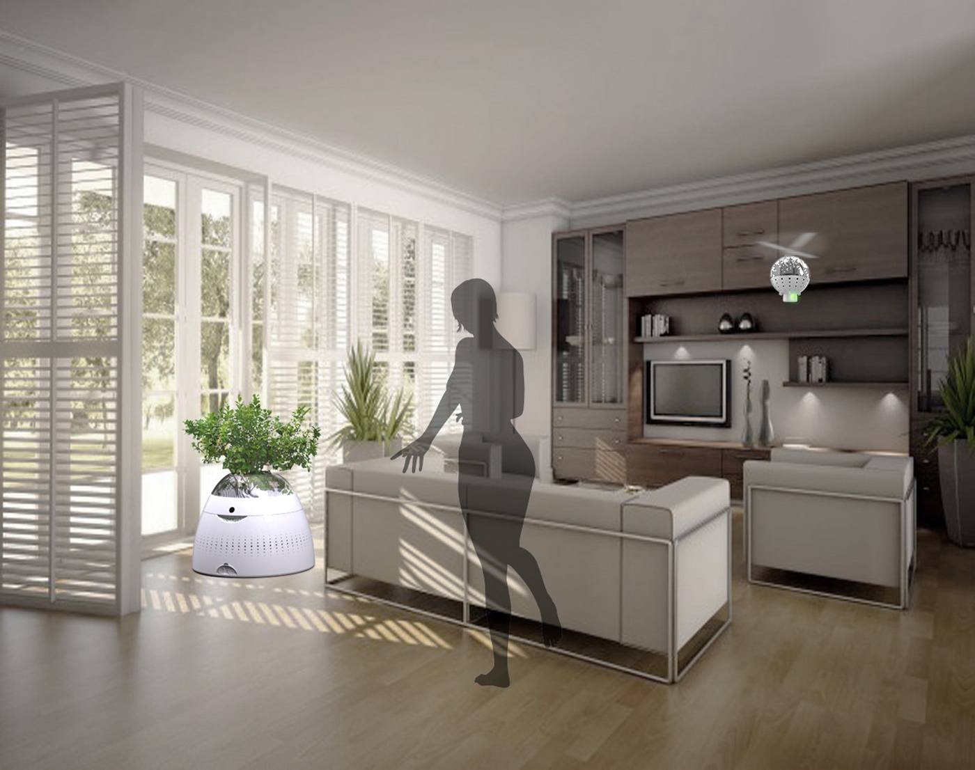 air purifier Smart solar design concept bio plants electrolux eco home house