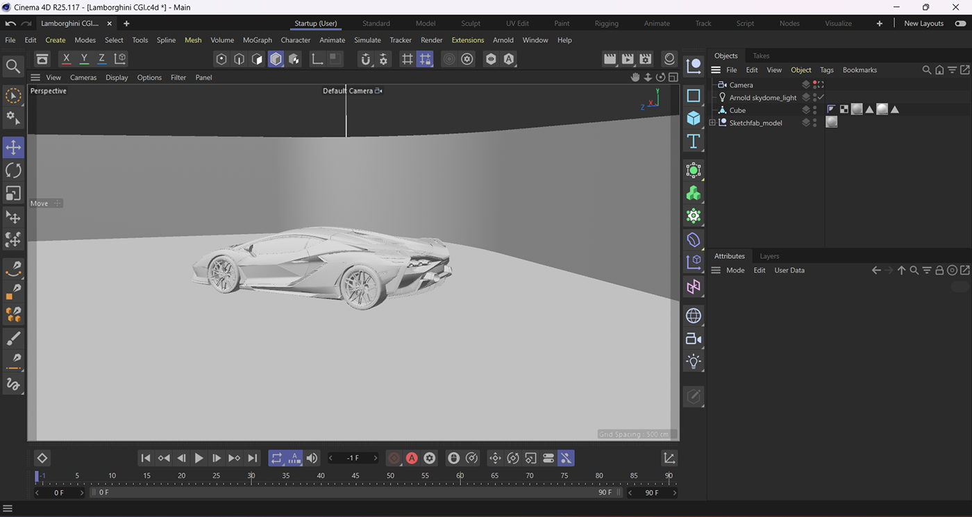 3D Render visualization c4d CGI cinema 4d Arnold Render 3d modeling car cgiart