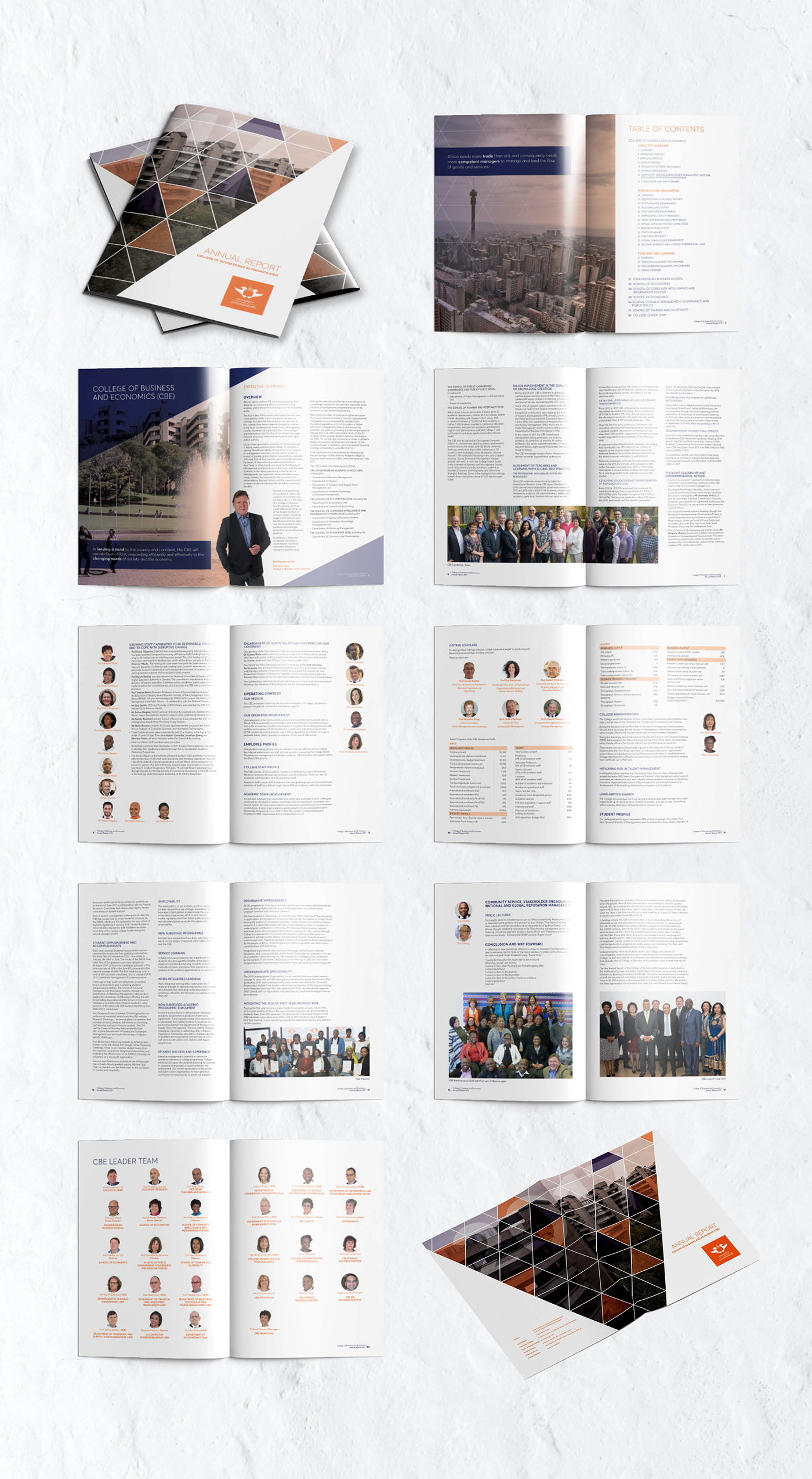 annual report Layout corporate