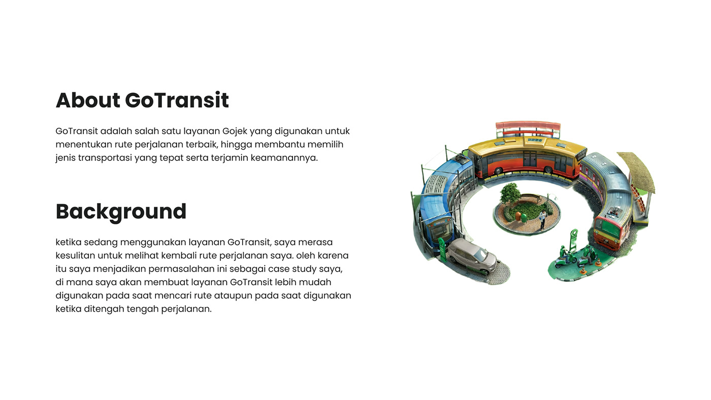 Case Study Presentation gojek GOTransit improvement map mobile app design Prototyping public transportation UI/UX usability testing