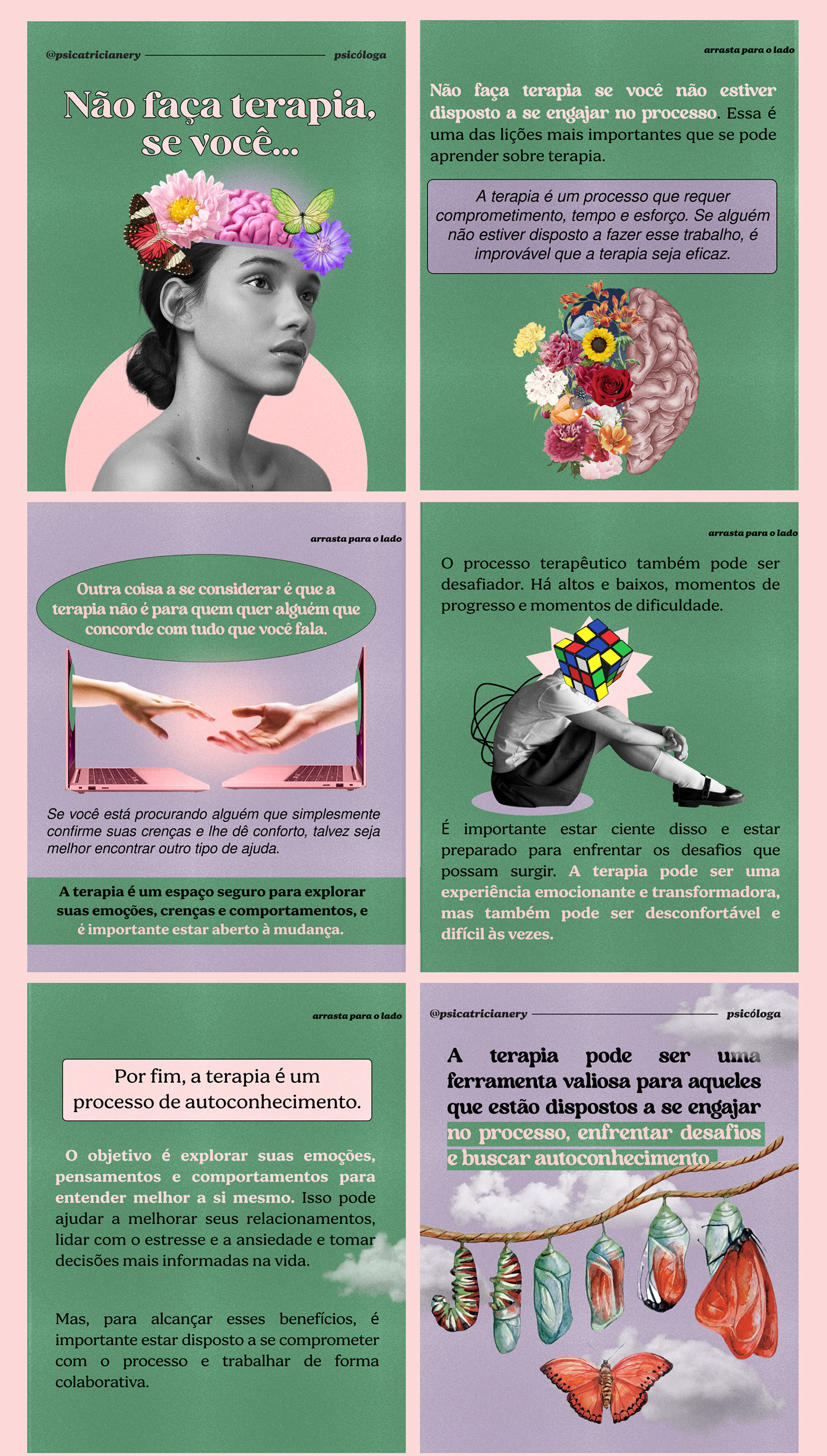 ansiedade colagem digital collage mental health Psicóloga psicologia saúde saúde mental Social Media Design Social media post