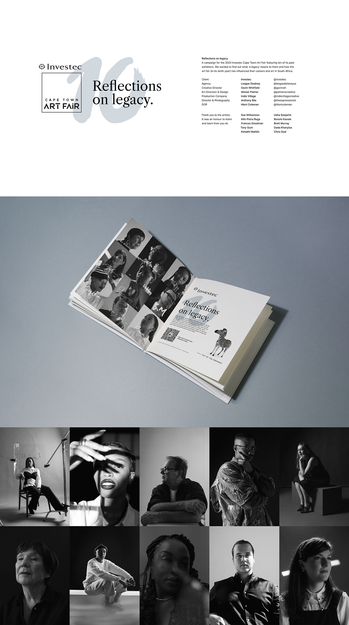 art direction  design campaign artist financial portrait Photography  Legacy black and white Advertising 