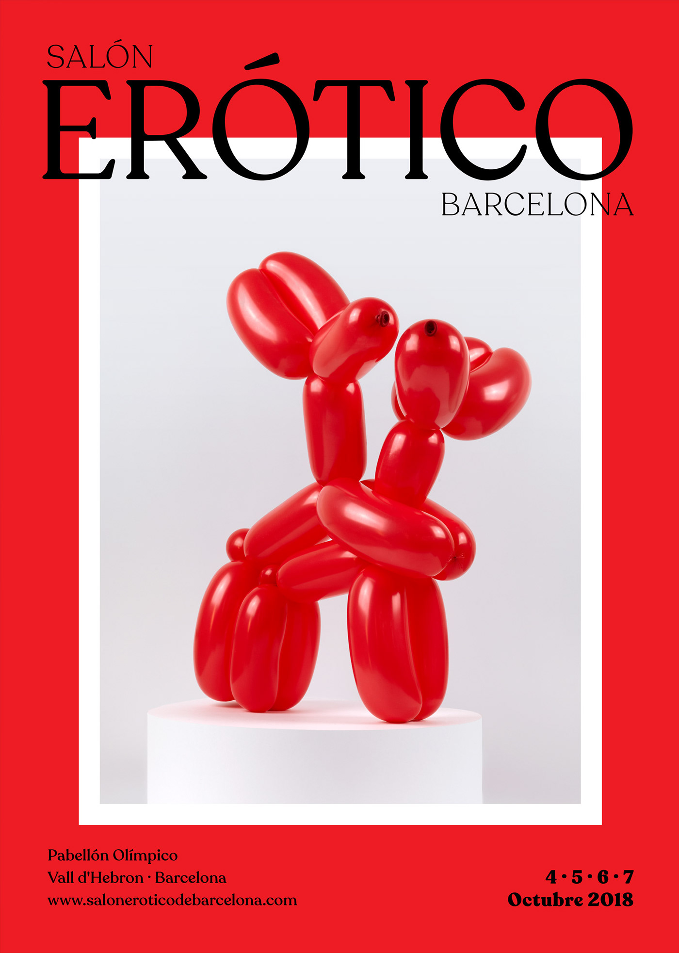 poster balloons craft handmade setdesign set design porn erotic festival