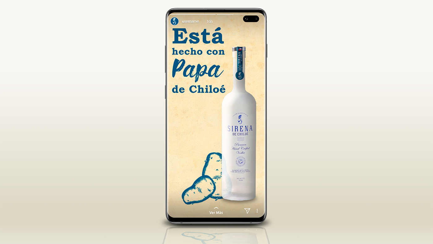 Vodka chile ad publicidad sirena mermaid producto product design Packaging