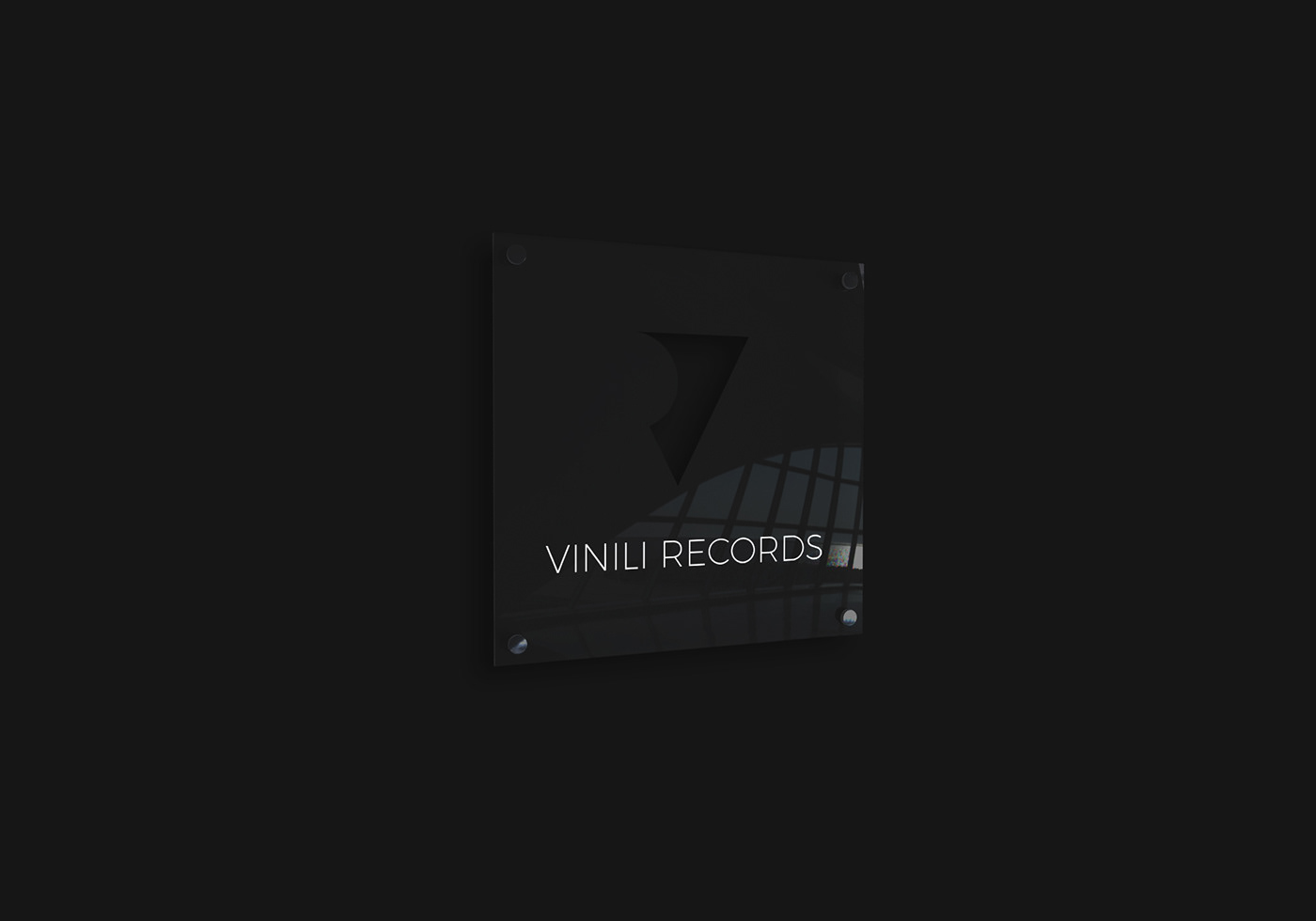 music vr RV monogram tip vinyl Label record Records brand