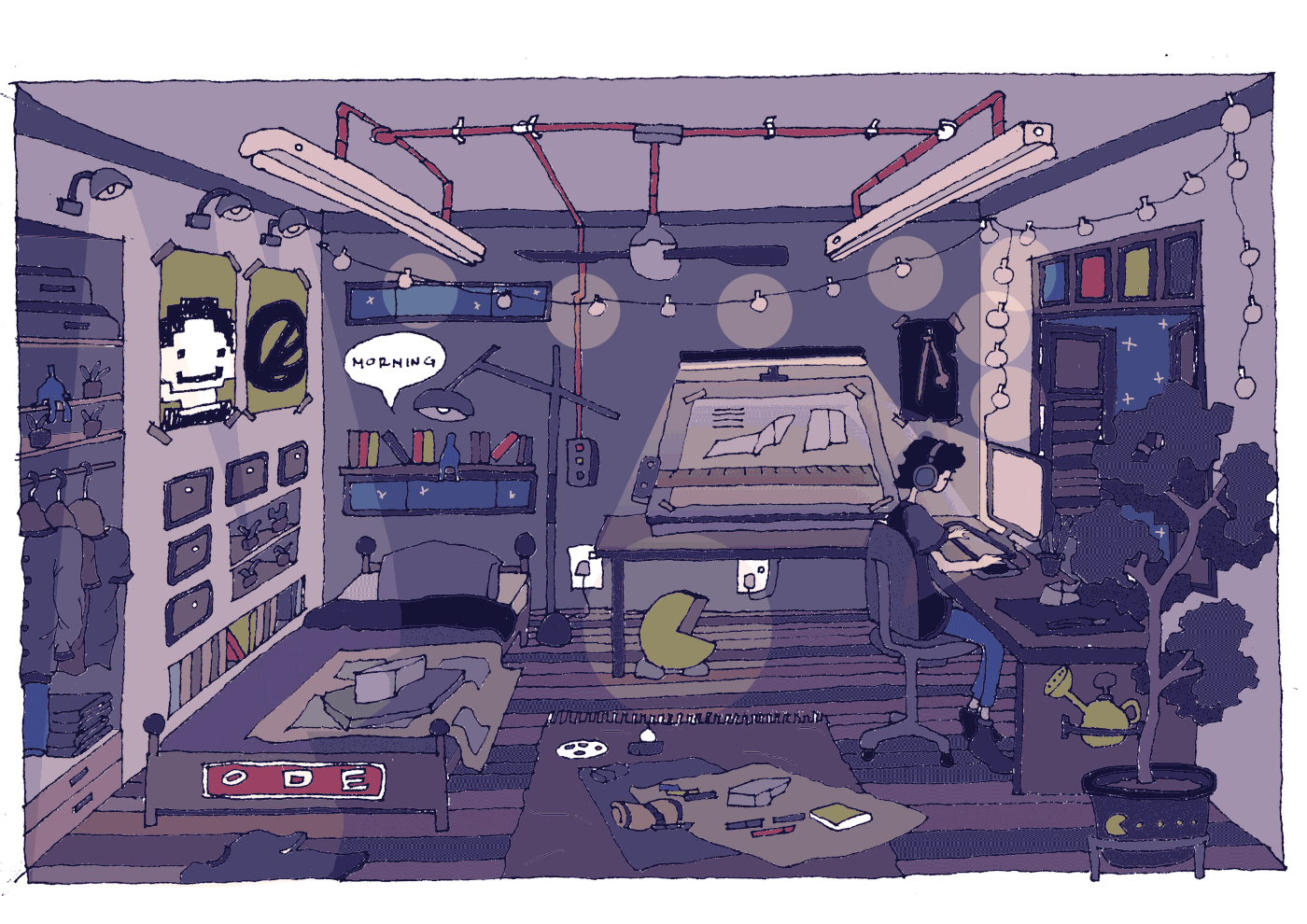 animated room Interior