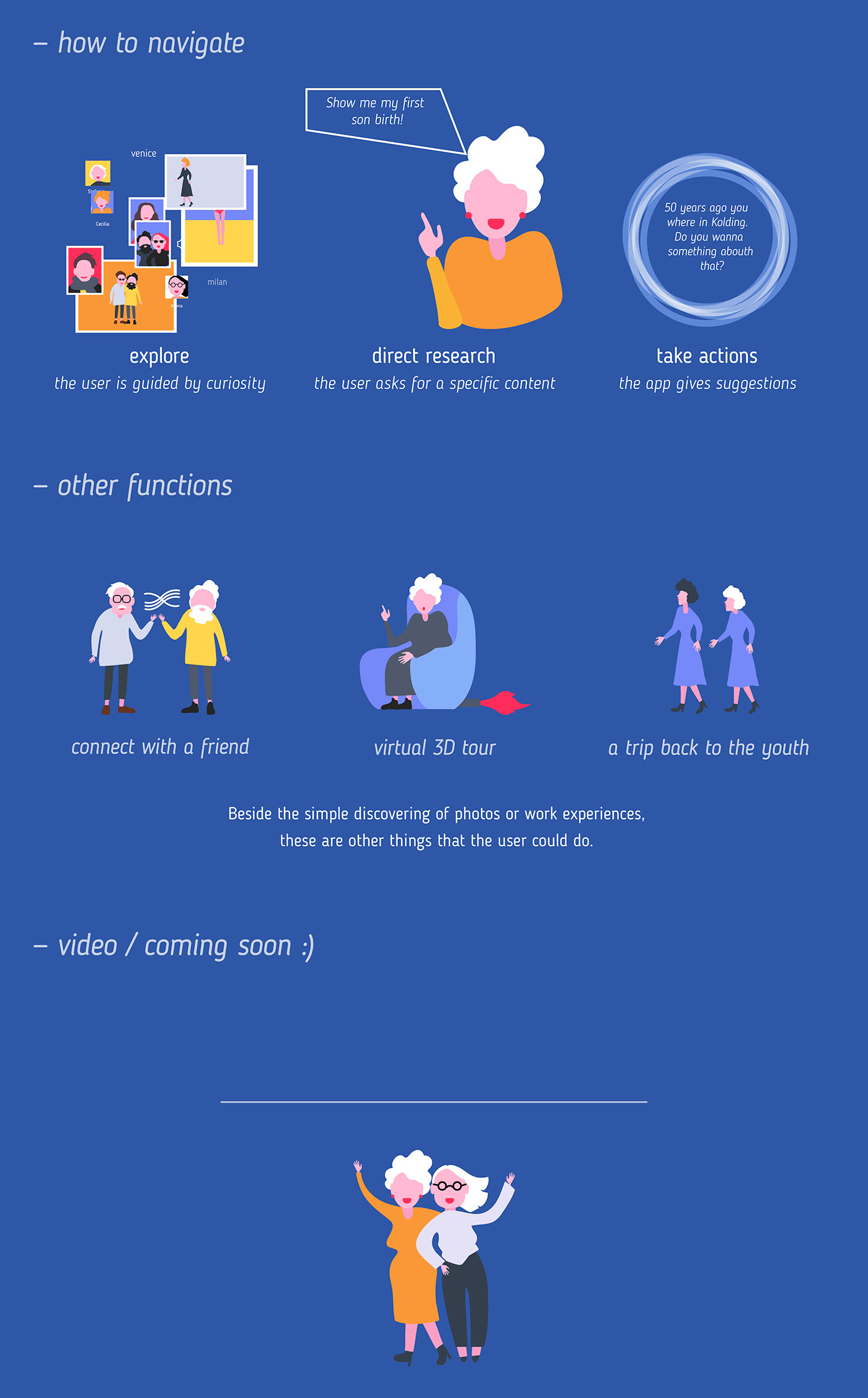 user experience future age aging by design infographic photo illustrations colors video