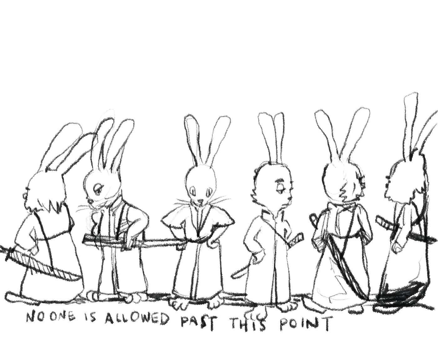 hare rabbit drawings jade