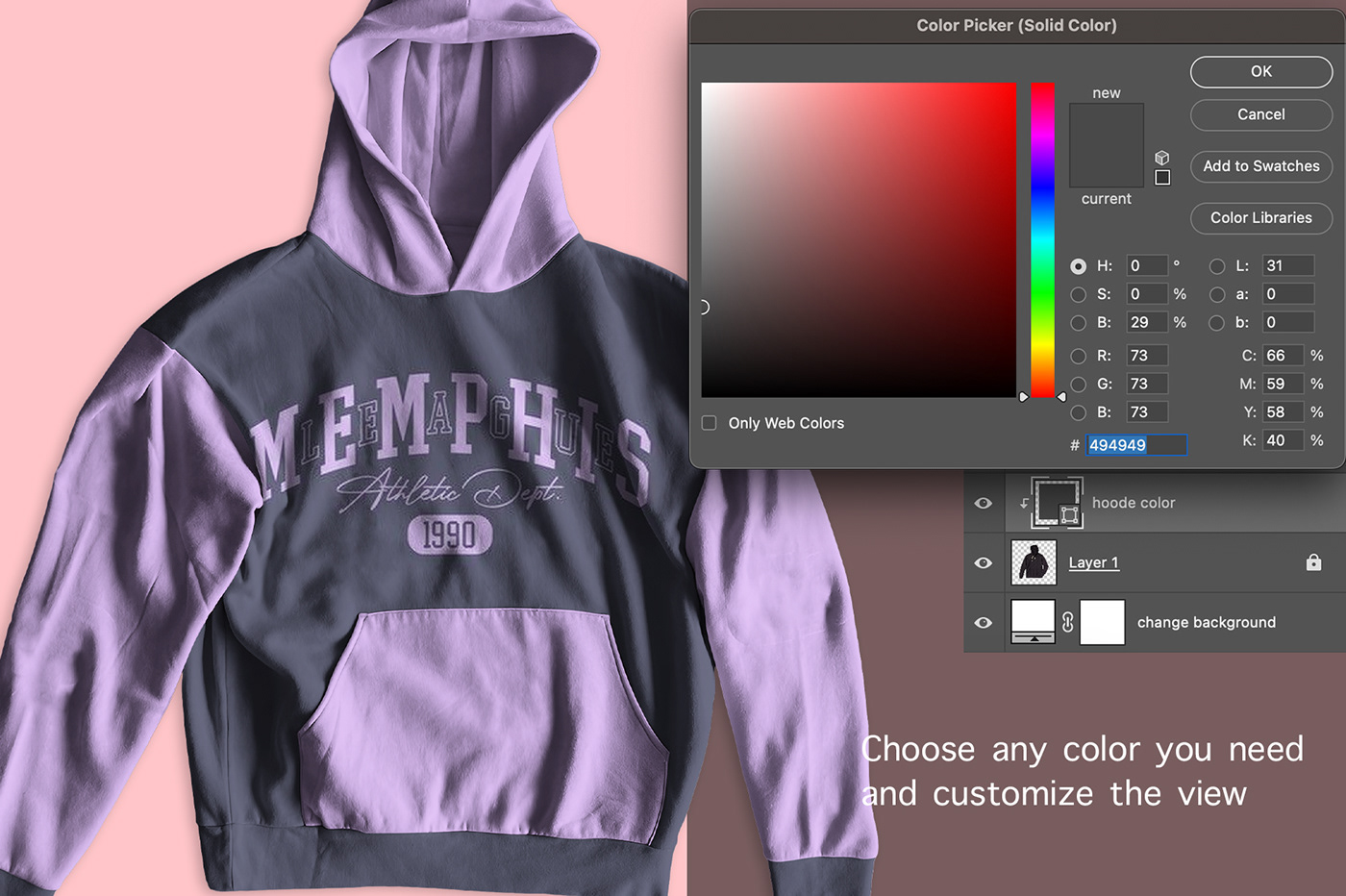 pullover hoodie customizable Mockup mock up psd photoshop template realistic layered
