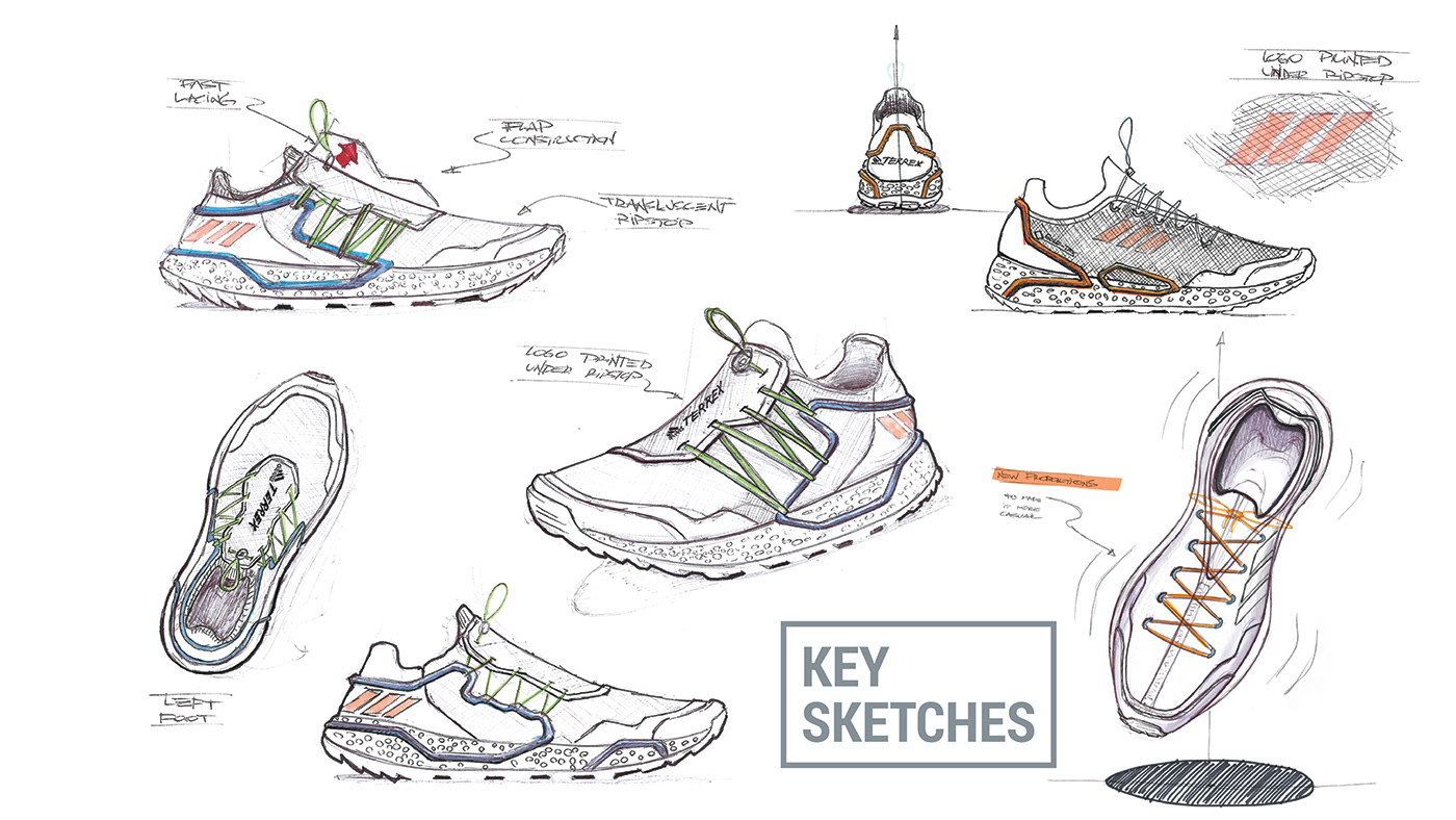 adidas design footwear Outdoor product design  Terrex trail running