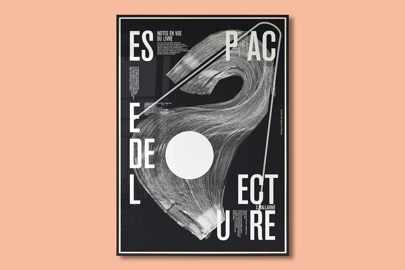 Mallarme's books are typographic posters created as a tribute to contemporary French poetry