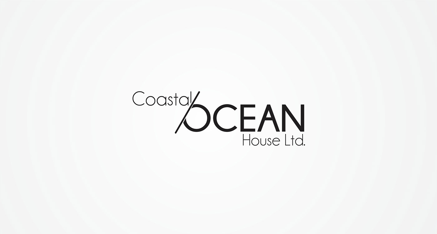 coastal Ocean home logo design graphic design  Logo Design monogram logos wordmarks