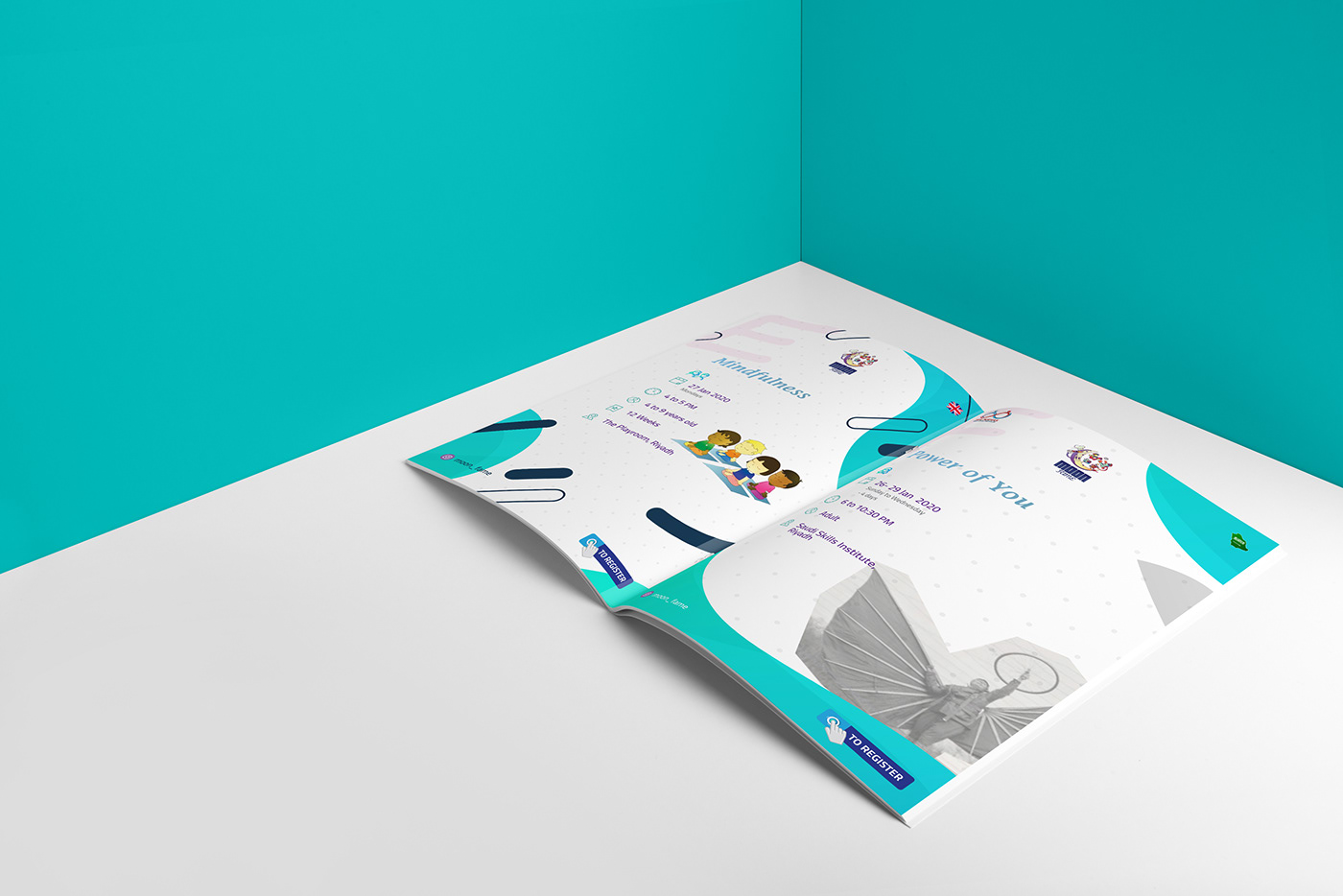 Moonfame Program January 2020 design Meduzarts flyers print art direction 