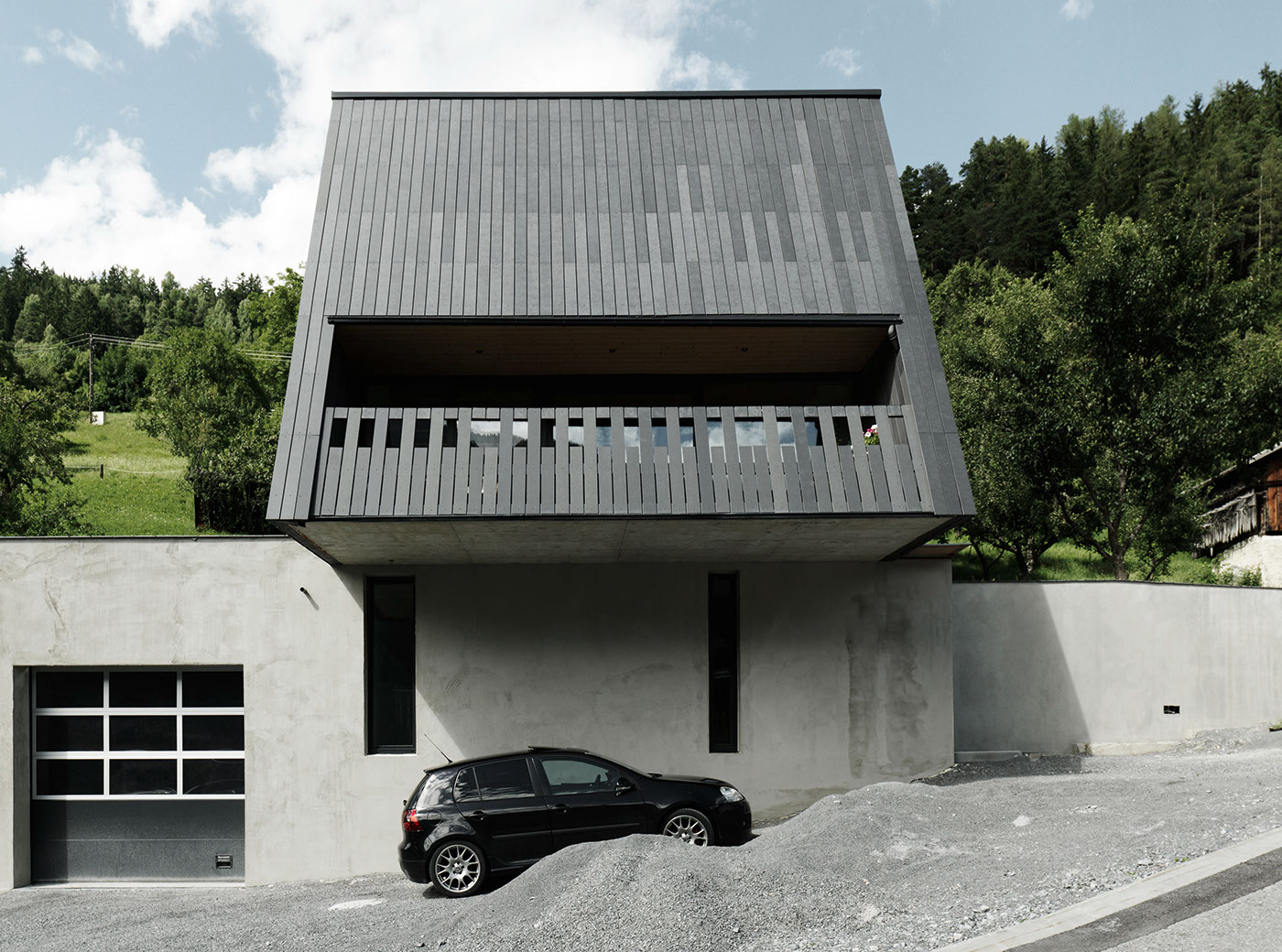 rieder concrete facade architecture Villa