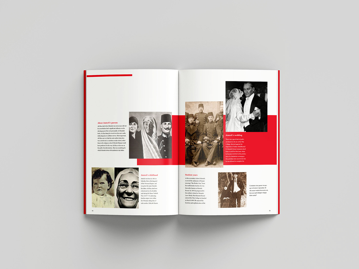 Ataturk brochure brochure design editorial design  informative brochur