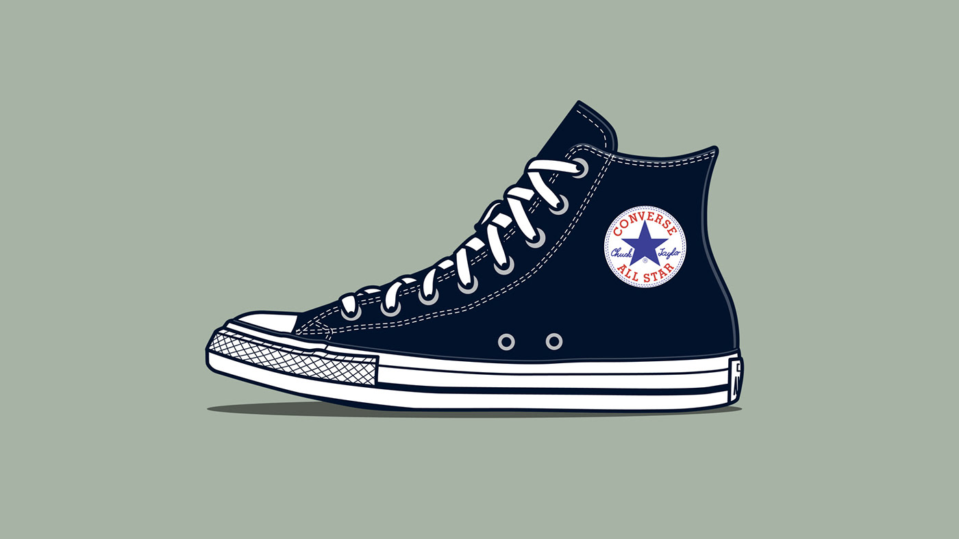 Bold Sneaker Illustrations on Behance