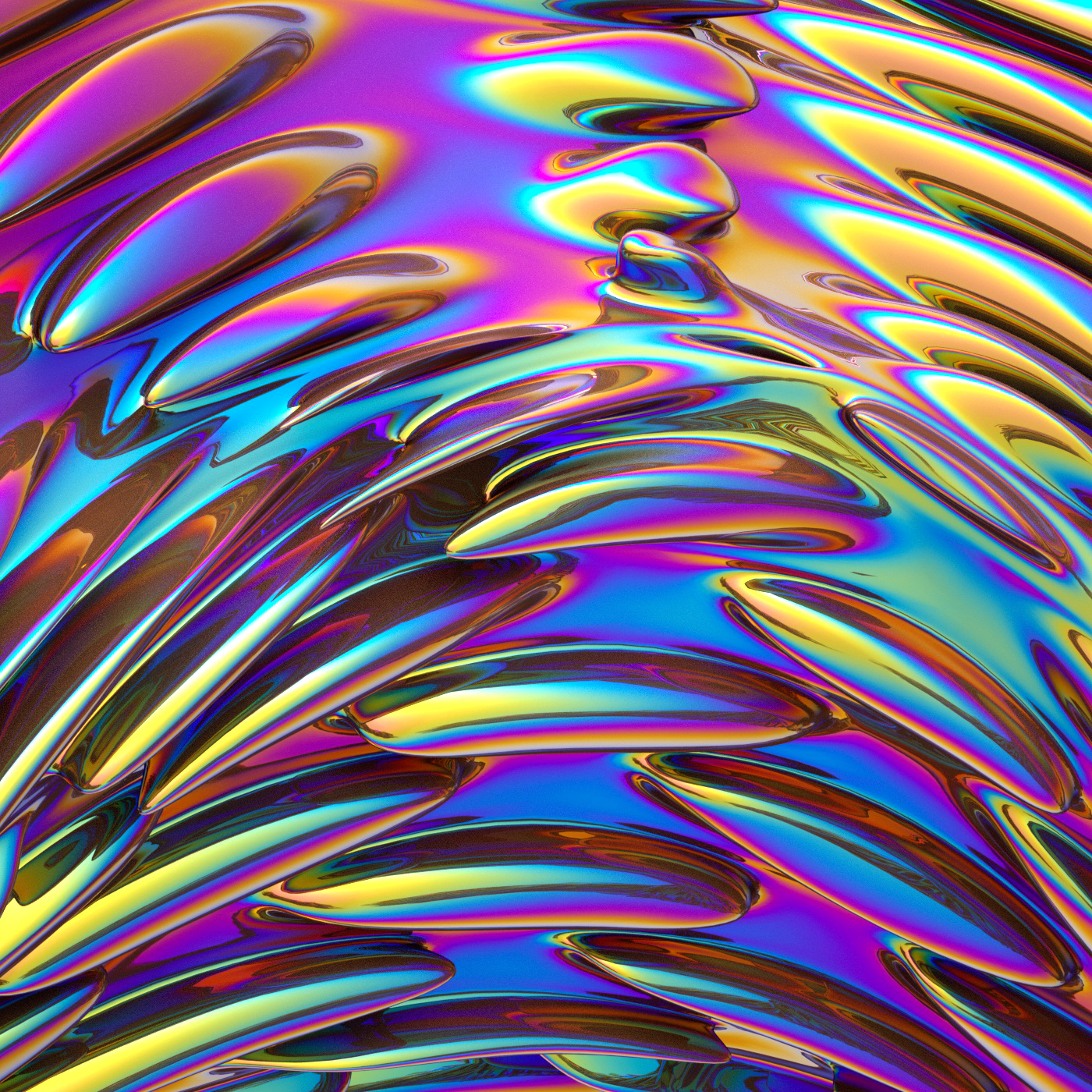 iridescent iris light rainbow digital 3D