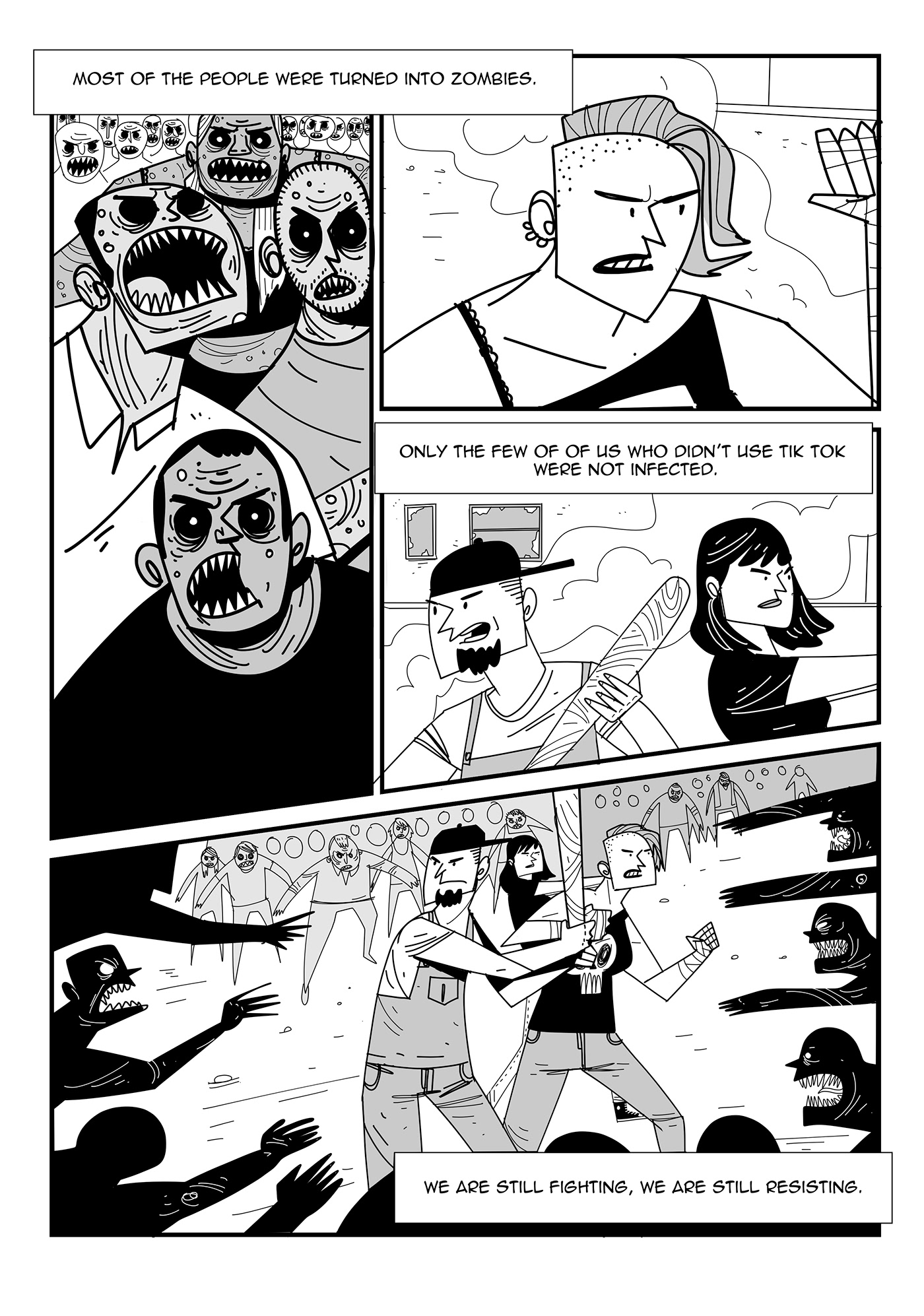 comic comicbook black and white ILLUSTRATION  narrative Comic Book Art sequential