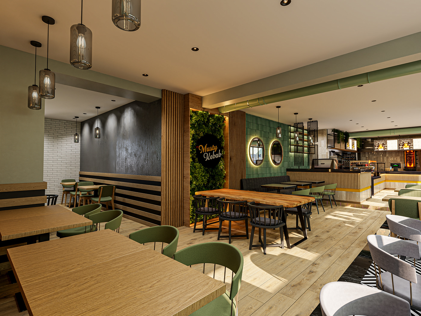interior design  cafe menu restaurant Food  3ds max architecture Render visualization vray