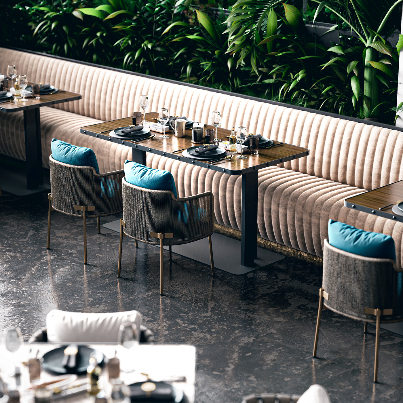 architecture bar cafe design interiordesign lighting modern restaurant visualization