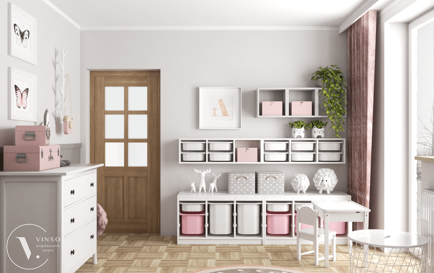 girl room ikea Interior interior design  pink pokój dziewczynki projektowanie wnetrz 