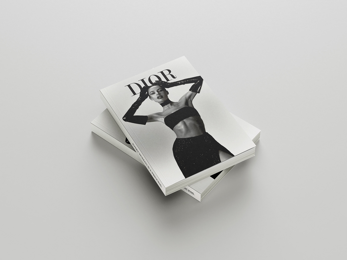Dior book cover graphic design  poster journal magazine