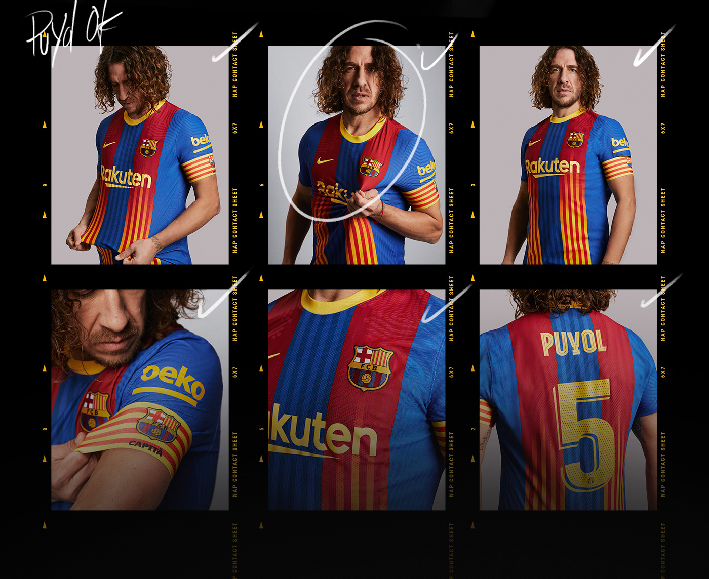 Barca barcelona el clasico fcb football jersey Nike poster puyol Spot