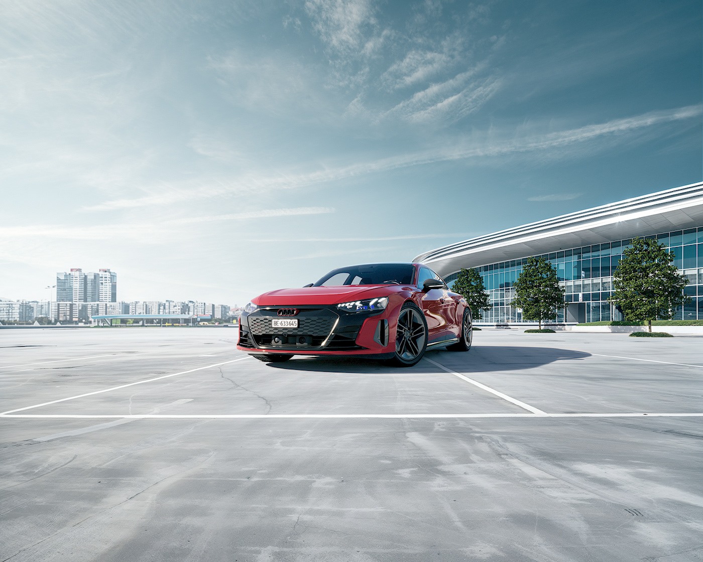automotive   CGI 3D architecture midjourney Digital Art  Audi ai