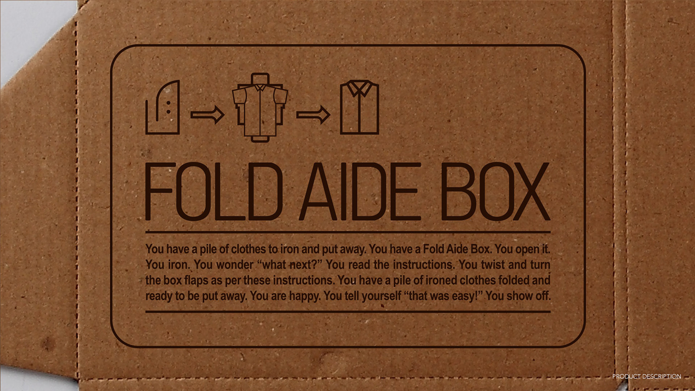 Fold Aide Box box iron brown paper mechanism fold craft paper