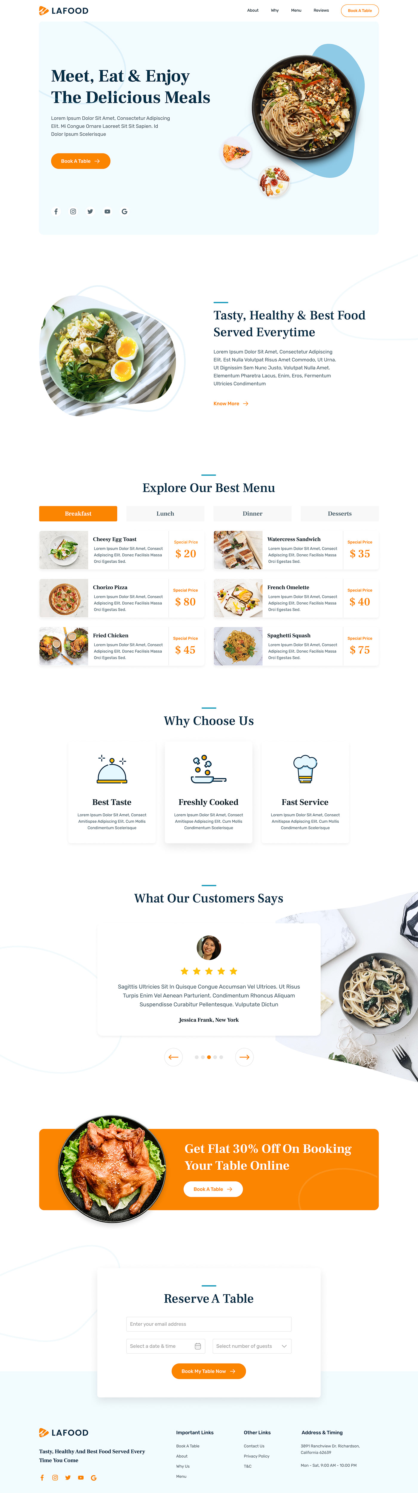 UI ux Web Design  restaurant landing page design Food  hotel user interface Website